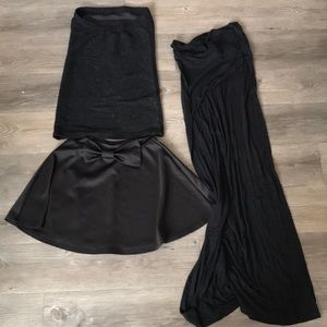 Black skirts
